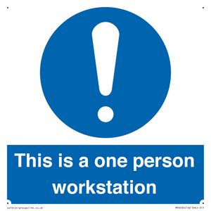 This is a one person workstation